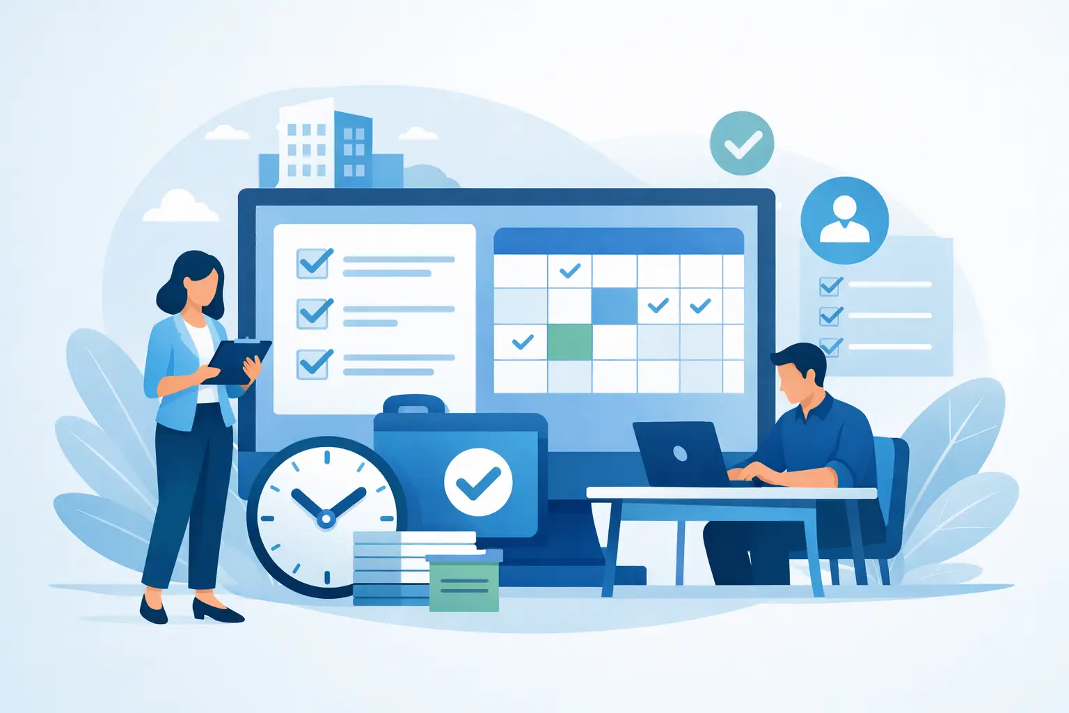 Ilustración: Software para cierre de asistencia útil